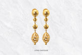 Celestia Gold Drops Studs | Sona Sansaar